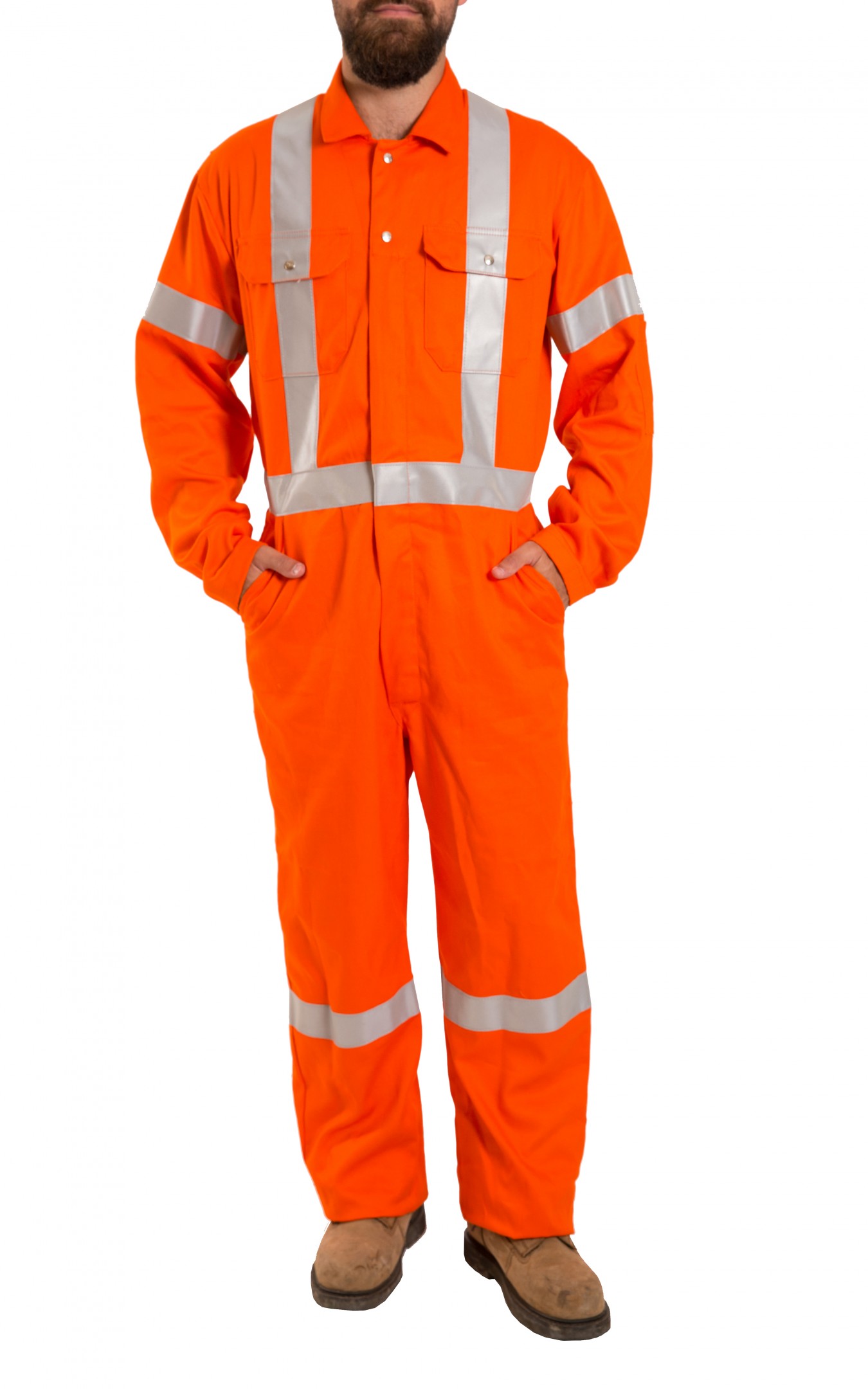Cotton High Visibility Coverall - LH Workwear